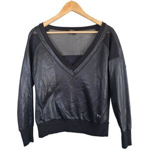 Splits59 Black V Neck Pullover Sweater